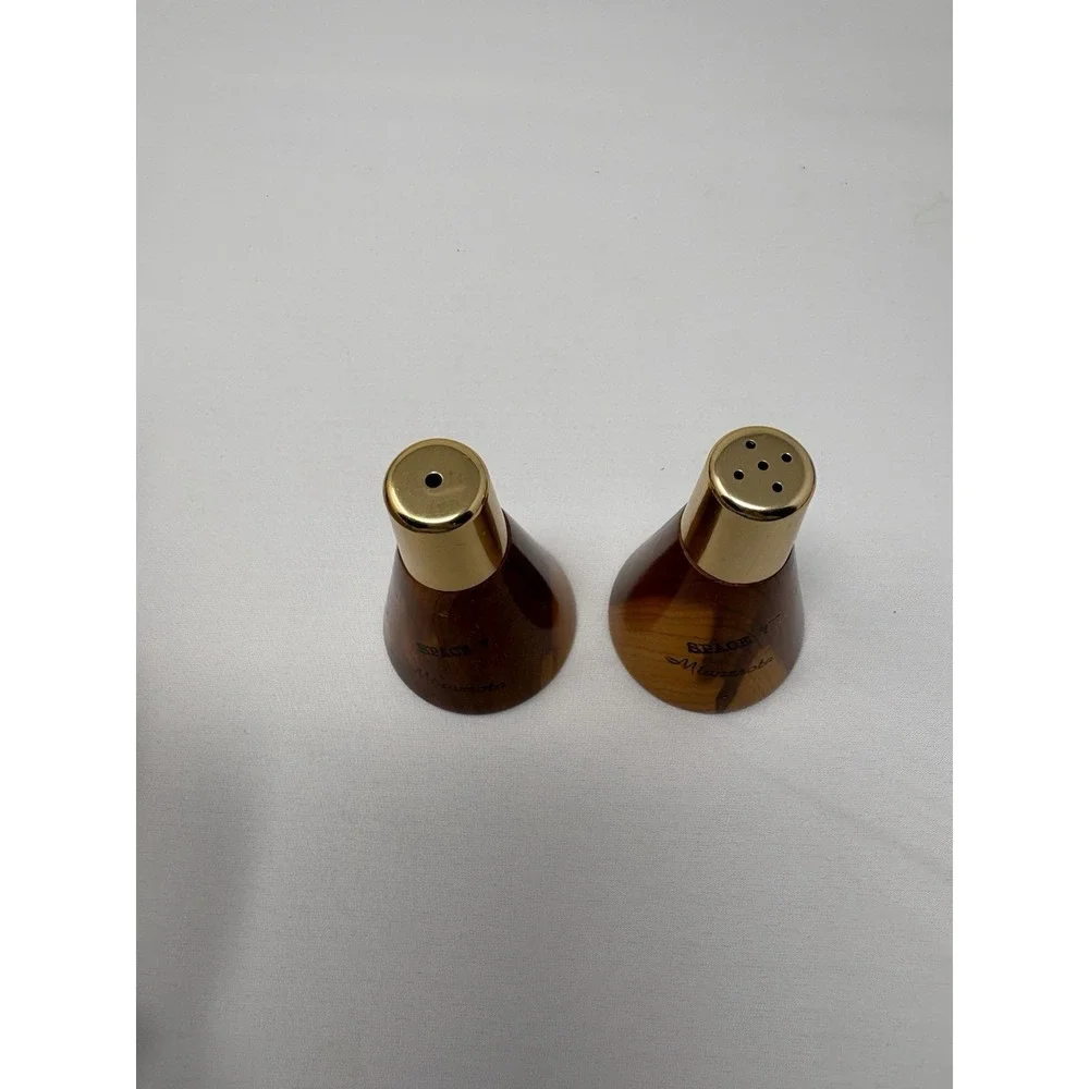 Vintage Minnesota Space 7 Salt & Pepper Handcrafted Wooden Retro Mid Century